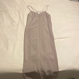 Midi dress with cross straps